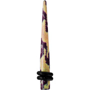 6G Green Snake Skin Acrylic Taper
