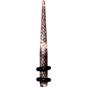 8G Blushing Snake Skin Acrylic Taper