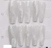 White Nail Wear Nail Art Reusable Press on Nails False Nails