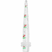 4G Clear Acrylic Glitter Cherry Confetti Taper