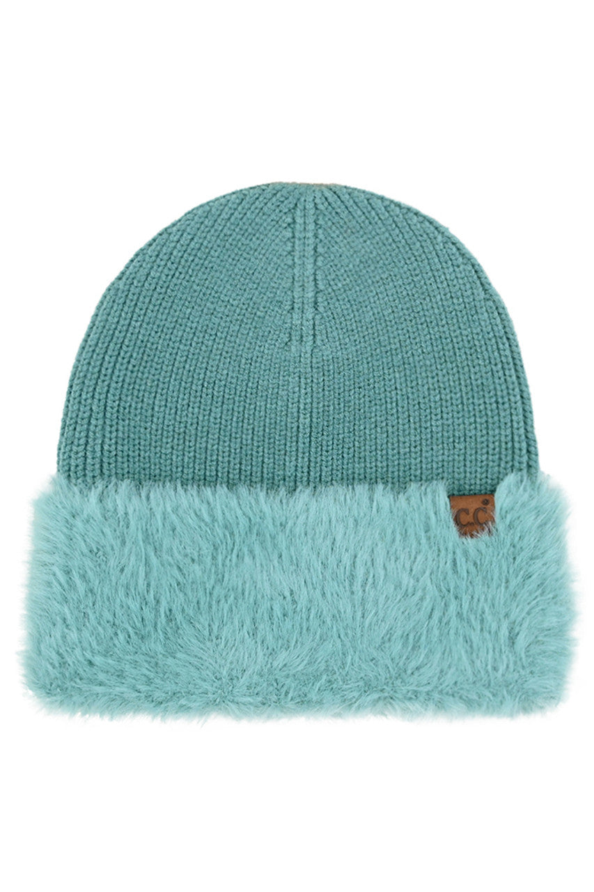 C.C Fur Cuff Beanie