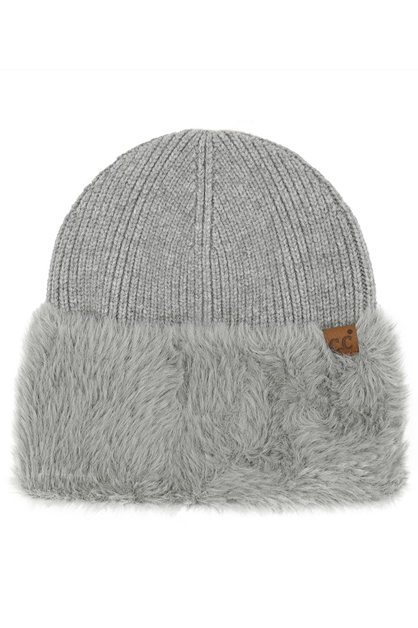C.C Fur Cuff Beanie