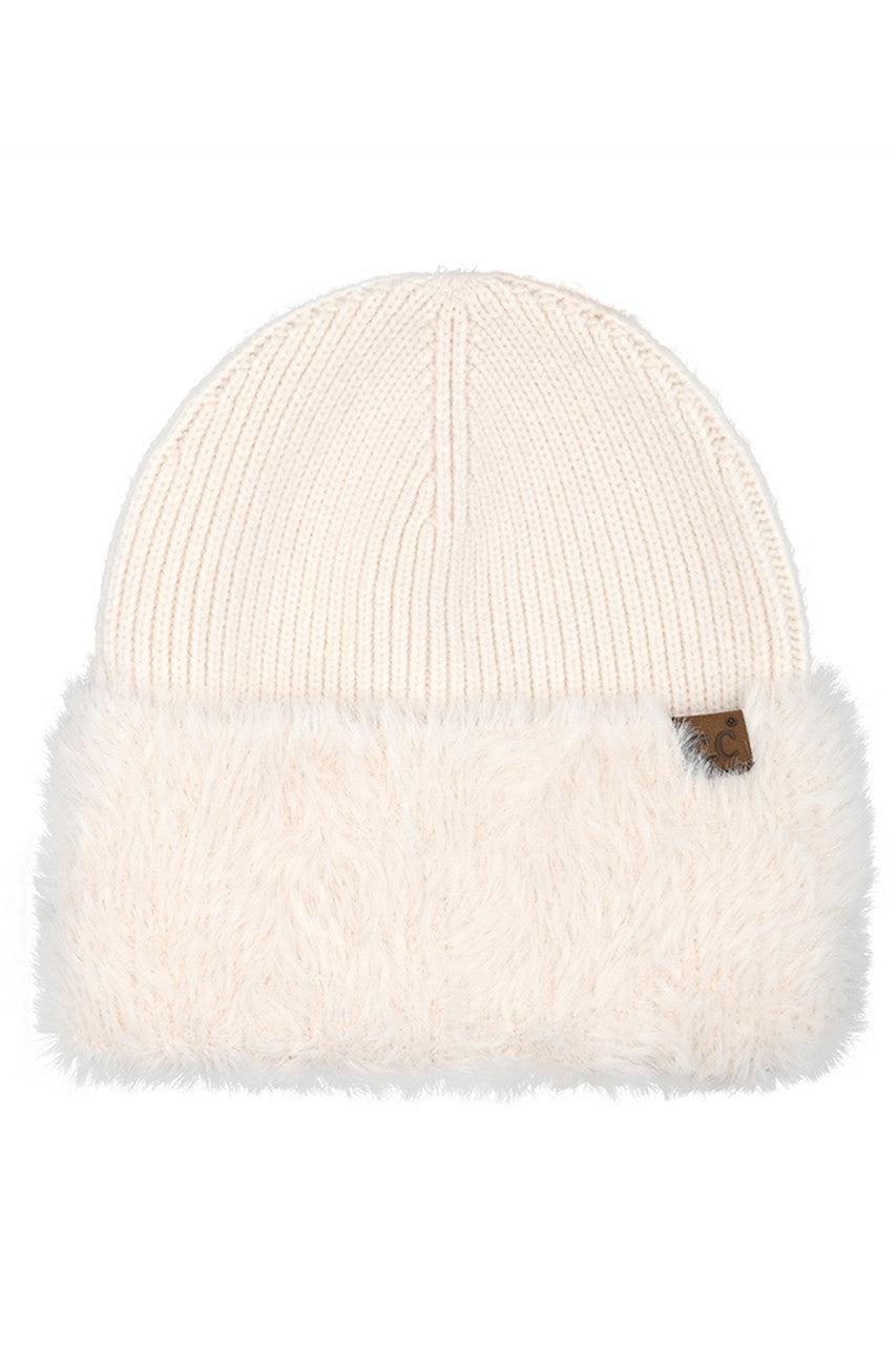 C.C Fur Cuff Beanie
