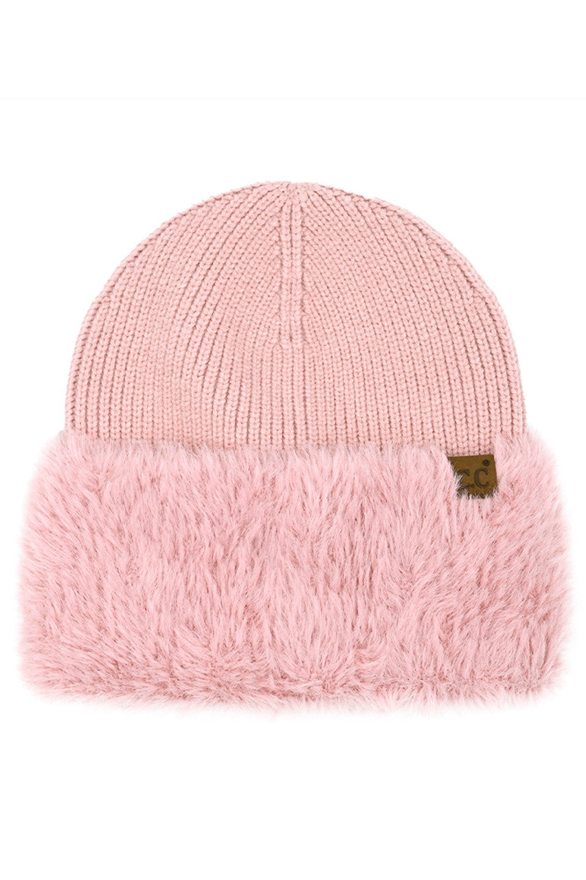 C.C Fur Cuff Beanie