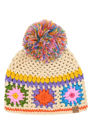 C.C Hand Made Crochet Pom Beanie