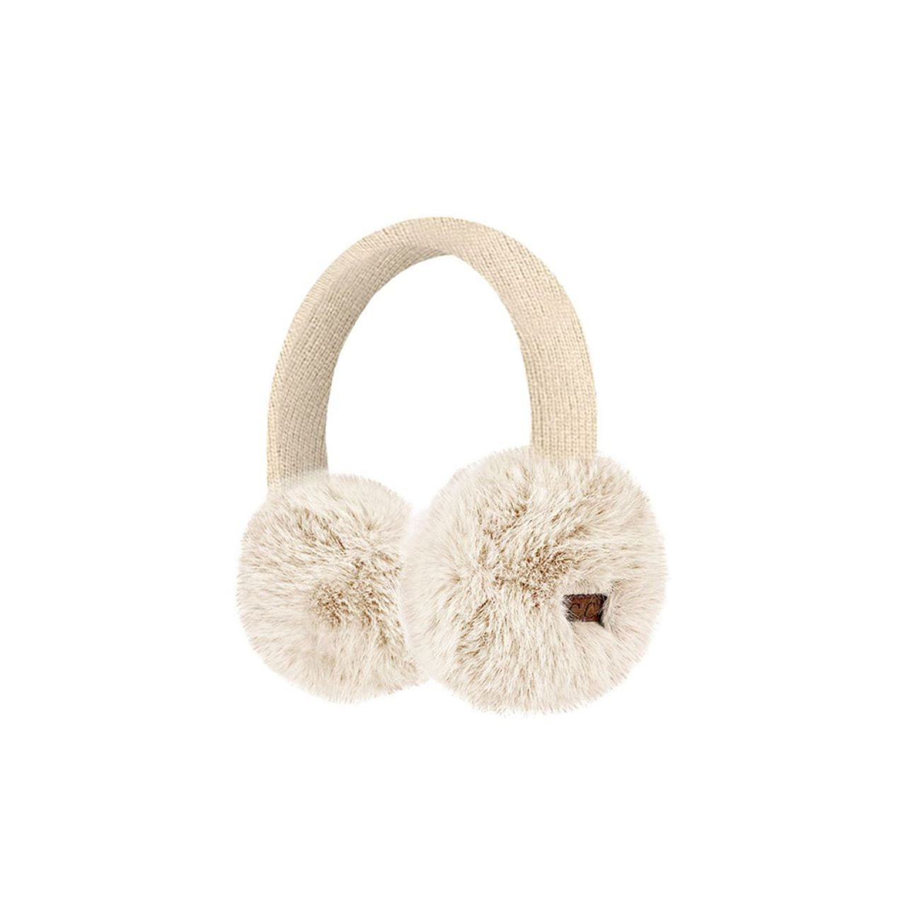 C.C Women's Faux Mink Fur Knitted Earmuff