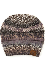 Women's Multi Color Cable Knit Beanie