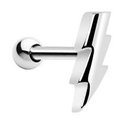 Silver 925 Lightning Bolt Cartilage Tragus Earring