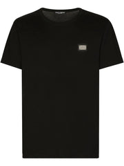 Dolce & Gabbana Men T-Shirt With Logo Plaque
