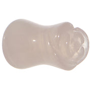 2G Natural Rose Quartz Blooming Flower Stone Saddle Plug