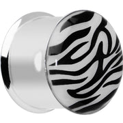 5/8 Stainless Steel Purple Tiger Print Solar Activated Saddle Plug