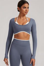 The Elevate New Long Sleeve Crop top Leggings 2-Piece Set