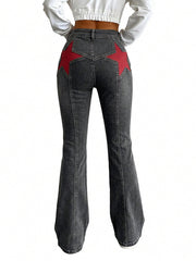 Women's Y2K High Waist Flare Jeans