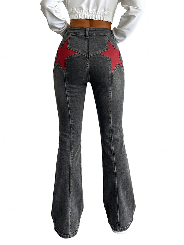 Women's Y2K High Waist Flare Jeans