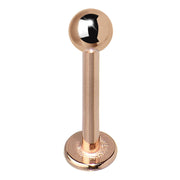 16G 3/8 Rose Gold Plated Labret Tragus Monroe