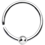18G 3/8 925 Silver Ball Daith Cartilage Tragus Earring