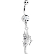 Crystalline Gem Wand and Fairy Dangle Belly Ring