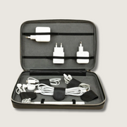 Leather Tech Organizer Case - Black - Mobile