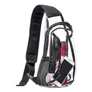 Premium PVC Transparent Chest Bag – Waterproof Fanny Pack Crossbody & Belt Bag for Stadiums and Concerts