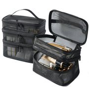 Mesh cosmetic bag, lightweight large capacity three-layer toilet bag, double-layer storage bag, travel mesh bag, tool storage box portable, Mesh ShowerTote Bag,