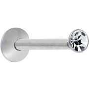 20G Clear Gem Cartilage Earring Created with Crystals