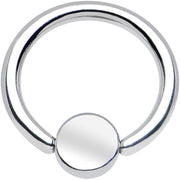 16G 5/16 BCR Steel Captive Ring 4mm Flat Disc