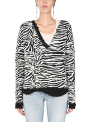 Saint Laurent Women V-Neck Sweater