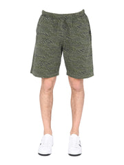 Kenzo Men Bermuda With Animal Print