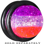 1/2 Multi Pink Acrylic Perfectly Rosy Glitter Single Flare Plug