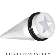 18mm Clear White Acrylic Wish on a Star Taper
