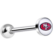 Officially Licensed NFL San Francisco 49ers Barbell Tongue Ring