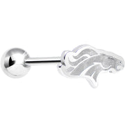 Officially Licensed NFL Cut Out Denver Broncos Tongue Ring
