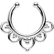 Beads and Balloons Non-Pierced Clip On Fake Septum Ring