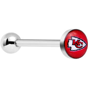Officially Licensed Kansas City Chiefs Barbell Tongue Ring