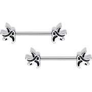 14G 5/8 Swallow Bird Nipple Barbell Set