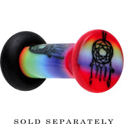 8G Rainbow Acrylic Groovy Dreamcatcher Single Flare Plug