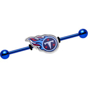Officially Licensed Tennessee Titans Logo Industrial Barbell 38mm