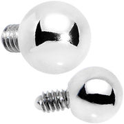 3mm Stainless Steel Externally Threaded Dermal Anchor Top