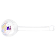 22G Press Fit Clear Gem PTFE Nose Bone