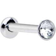 18G 1/4 Handmade Labret Created with Crystals 2.5mm