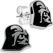 Officially Licensed Steel Star Wars Darth Vader Stud Earrings