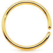 18G 3/8 Gold IP Annealed Steel Seamless Circular Ring