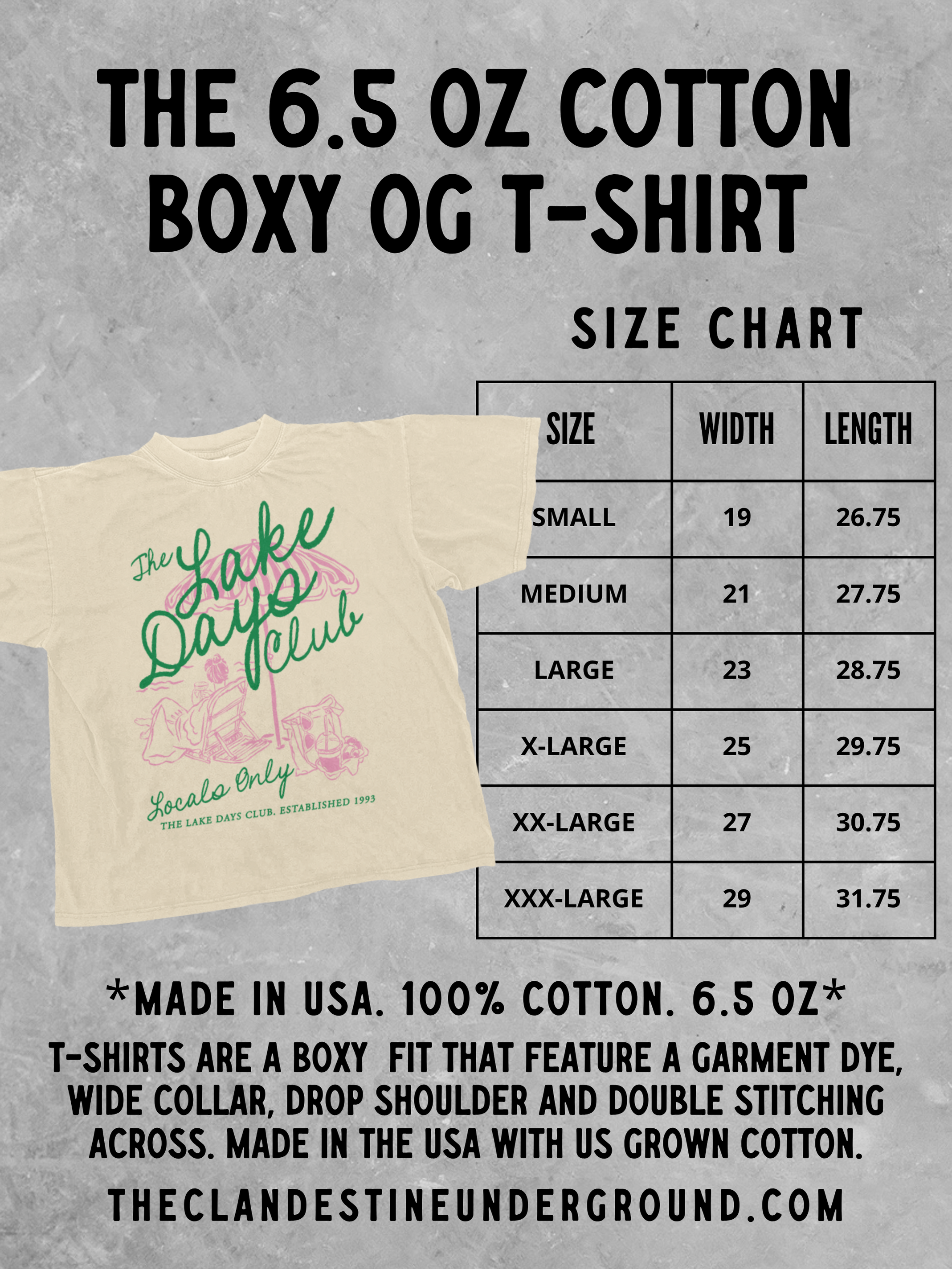 Underground Original Design: Gone Fishing!, KY Lake Boxy Cotton TShirt