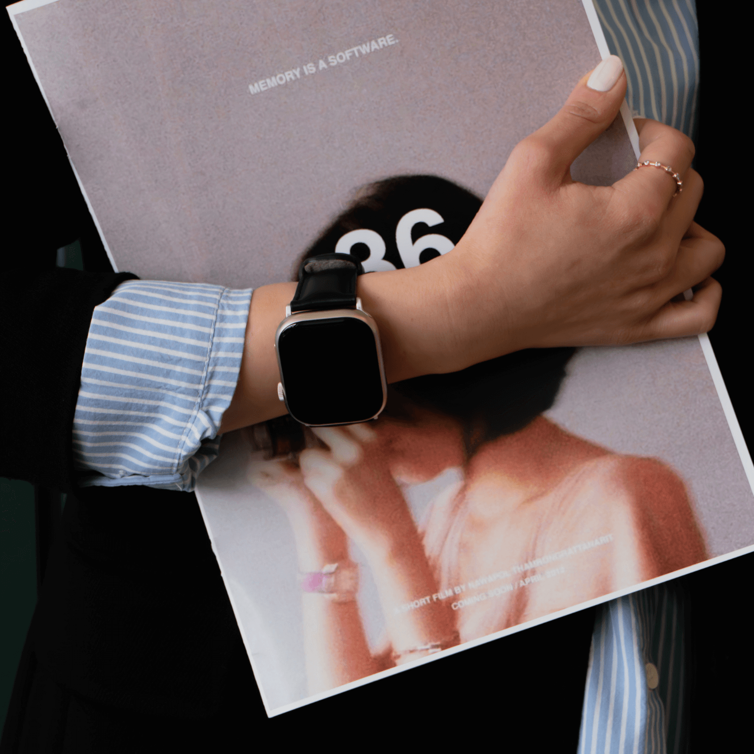 Luxury Double Wrap White Leather Apple Watch Band - San Diego