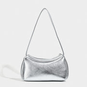 Silver small shoulder bag Design shoulder Bag, Bag Women's Summer Temperament Versatile Shoulder Bag  Hobo Handbag