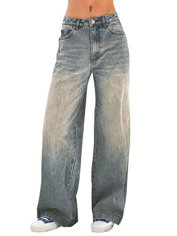 Women's Vintage Y2K Wide Leg Jeans