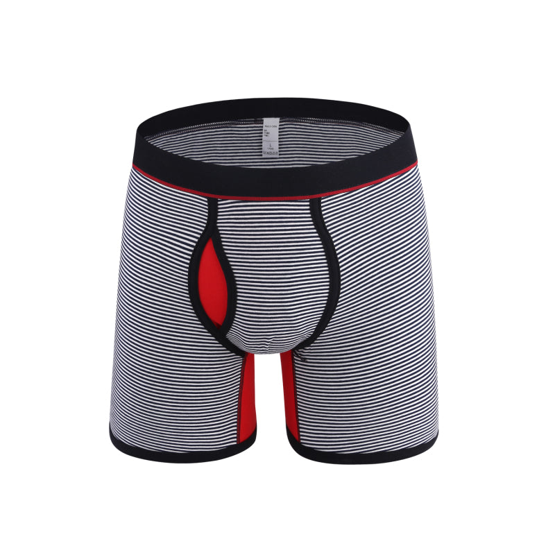 Boxers rayés extensibles pour hommes 