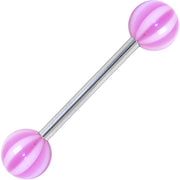 Flamingo BEACH BALL Barbell Tongue Ring