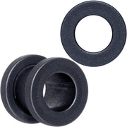 Brown Matte Silicone Screw Fit Tunnel Plug Set 6mm to 25mm
