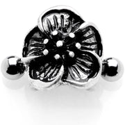 16G 1/2 Blooming Tropical Flower Cuff Cartilage Earring